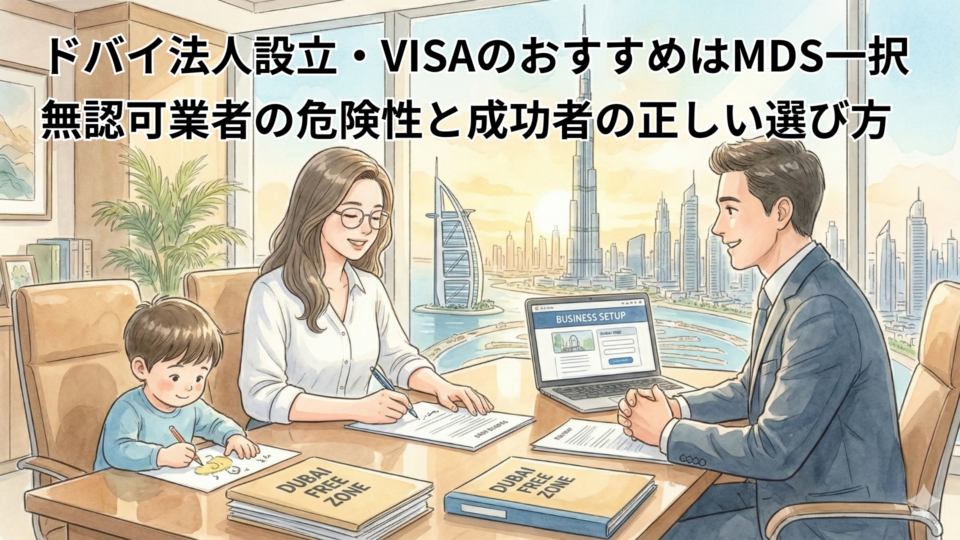 ドバイ法人設立・VISAのおすすめはMDS一択｜無認可業者の危険性と成功者の正しい選び方